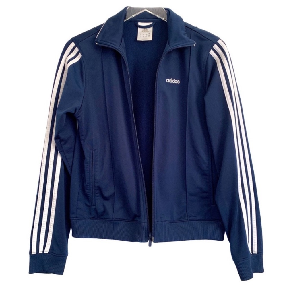 Adidas | Striped Sleeve Logo Track Jacket | M